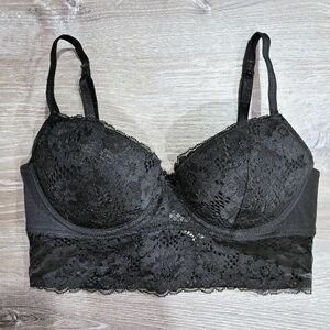 Adored By Adore Me Lace Black Bralette